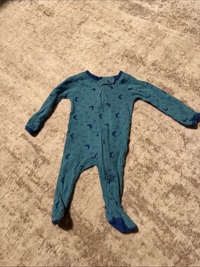 Target Teal Moon & Star Footed One-Piece Pajamas